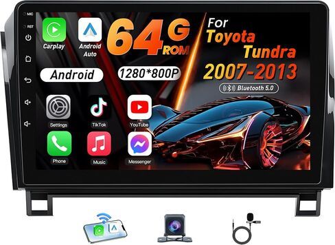 Car Radio Stereo for Toyota Tundra 2007-2013 Sequoia 2008-2018 Replacement | Upgrade with 11.5-Inch 2K 2000x1200 QLED Display, Wireless CarPlay, Android Auto, Android 15, 8-Core 4GB+64GB, Backup Camera in Saudi Arabia