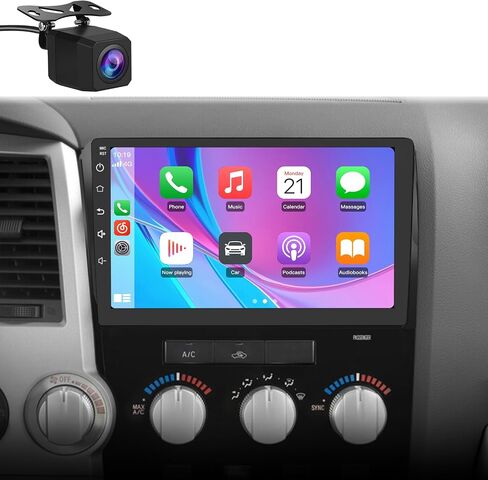 Car Radio Stereo for Toyota Tundra 2007-2013 Toyota Sequoia 2008-2018 2+64G | 2G RAM 64G ROM Wireless Carplay Android Auto, 10-inch Touch Screen Head Unit, GPS Bluetooth in Saudi Arabia