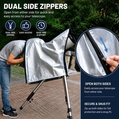 Telescope Cover for Emarth 70mm Refractor Telescope 2018–Present, Outdoor Telescope Dust Cover with Drawstring, Oxford Fabric Protective Case for Tripod Telescopes in Saudi Arabia