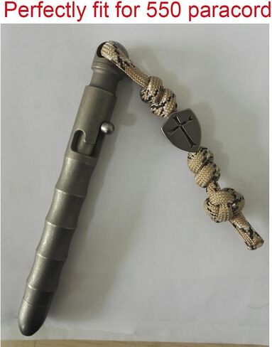 Cross Shield Titanium Lanyard Bead Armor of God Paracord Beads for Knife, Zipper Pull, Jewelry, Flashlight, Knuckles, Bracelet in Saudi Arabia