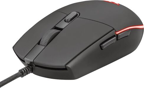 Trust Gaming Keyboard and Mouse Set GXT 838 Azor - Keyboard with QWERTY UK Layout, LED Illumination, 8 Key Anti-Ghosting, 12 Multimedia Keys, 800–3000 DPI - Black in Saudi Arabia