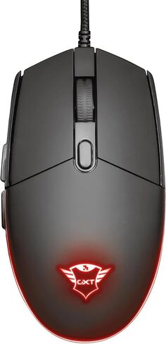Trust Gaming Keyboard and Mouse Set GXT 838 Azor - Keyboard with QWERTY UK Layout, LED Illumination, 8 Key Anti-Ghosting, 12 Multimedia Keys, 800–3000 DPI - Black in Saudi Arabia