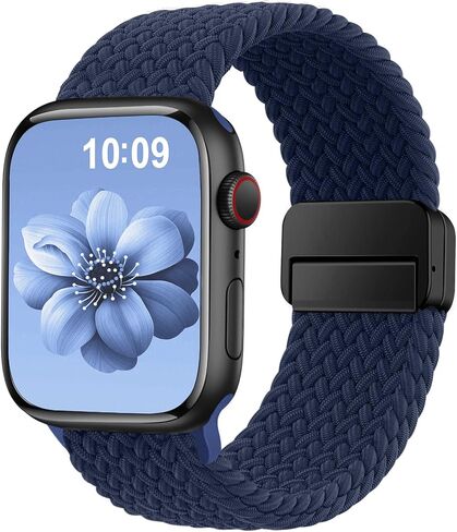 Braided Stretchy Band Compatible with Apple Watch Bands for Women Men | Nylon Solo Loop 38mm 40mm 41mm 42mm 46mm 44mm 45mm 49mm Sport Strap for iWatch bands Series SE 11 10 9 8 7 6 5 4 3 Ultra 3 2 in Saudi Arabia
