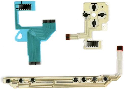 Replacement Direction Cross Button Left Key Volume Right Keypad Flex Cable Conductive Membrane for PSP 1000 1004 1001 1008 Game Console 1 (L+R +Volume) in Saudi Arabia
