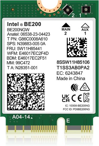 WiFi 6E Wireless Card Intel AX210 NGW Bluetooth 5.3 Tri-Band 5400Mbps Network Adapter for Laptop Support Windows 10/11 (64bit) M.2/NGFF in Saudi Arabia