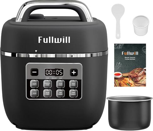 Fullwill Dual-Pot Electric Pressure Cooker 6+5QT, 12-in-1 Multi-Cooker for Pressure Cooking, Soup, Yogurt, Stew, Rice，Suitable for family meals and gatherings in Kuwait