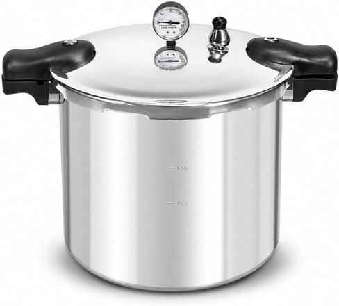 Barton Pressure Canner Release Valve Aluminum Canning Pot Cooker Pot Stove Top with Pressure Gauge Instant Fast Cooking Pot Stewing Locking System (22 Quarts) Meat, Poultry & Vegetables in Saudi Arabia