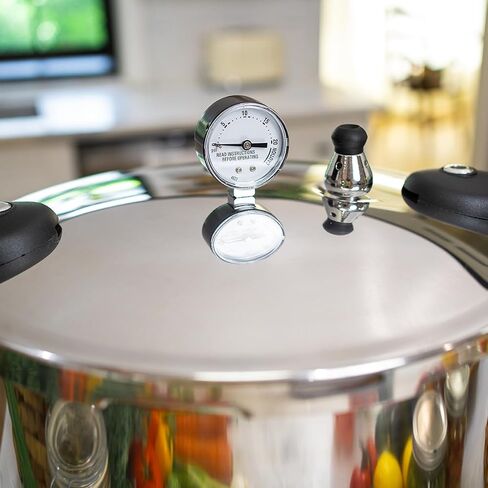Barton Pressure Canner Release Valve Aluminum Canning Pot Cooker Pot Stove Top with Pressure Gauge Instant Fast Cooking Pot Stewing Locking System (22 Quarts) Meat, Poultry & Vegetables in Saudi Arabia