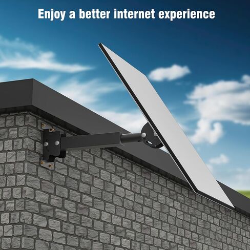 Roof Mount for starlink Standard 4 /4X /Gen 3 Steel Pivot Adapter kit | 16.9" Heavy Duty Steel Pivot Pole, Wall/Roof Kit with Adjustable Pipe Adapter, Weatherproof Outdoor Mount for V3 Dish in Saudi Arabia