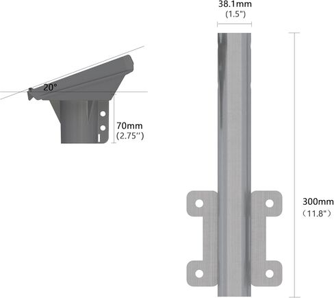 Starlink Standard Pole Mount Bracket Fits 1″-2.7″ Poles, Durable for RVs, Boats, Balconies & Existing Poles| Gen 3 Pipe Adapter Included | Mount Extender No Drill in Saudi Arabia