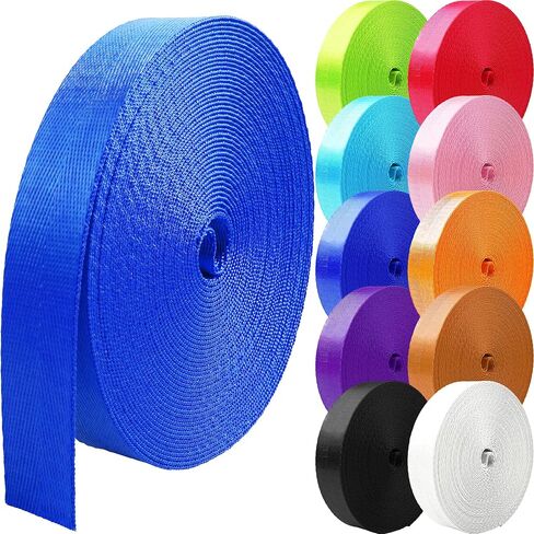 Nylon Webbing 1 inch 1.5 inch 2 inch Webbing Nylon Strap Backpack Straps Belt, 10 25 50 3.3 Yards Webbing in Saudi Arabia