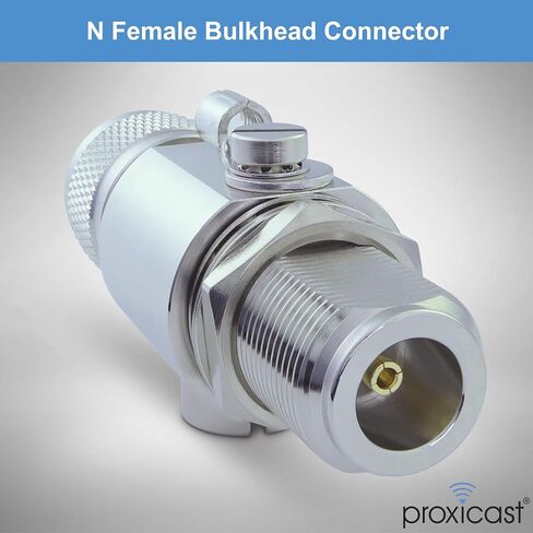 Proxicast Coaxial Lightning Arrester for 0 to 6 GHz (N-Male/N-Female) - Pro-Grade 230V Antenna Lightning Protector for 4G, LTE, 5G, Wi-Fi, 900MHz, Helium, LoRa and Other Outside Antennas (ANT-212-002) in Kuwait