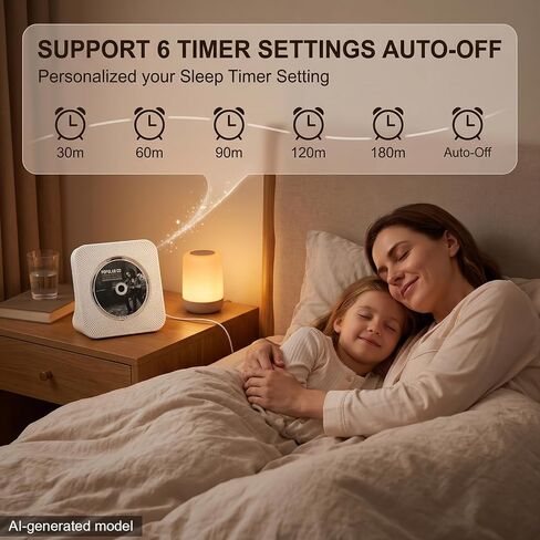 Portable CD Player for Home,Bluetooth CD Player with Speakers,White in Kuwait