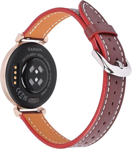 C2D JOY Leather Straps Compatible with Garmin Lily/Lily 2 Bands Smartwatch Replacement Watchband for Women in Kuwait