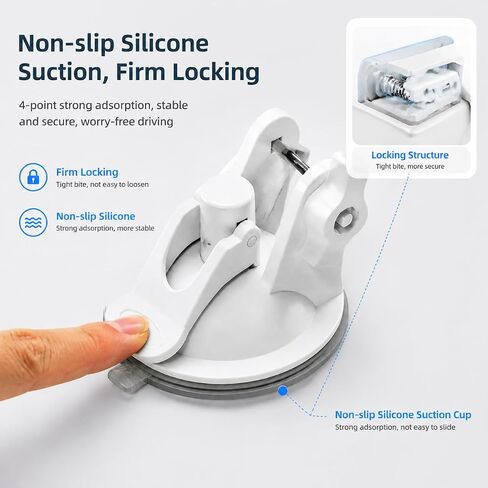 Starlink Mini Suction Cup Mount for Car Sunroof or Window, Starlink Mini Accessories for RV/Boat/Truck with Anti-Slip Pad, Secure Satellite Mounting Kit for Road Trips in Saudi Arabia