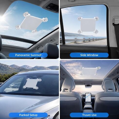 Starlink Mini Suction Cup Mount for Car Sunroof or Window, Starlink Mini Accessories for RV/Boat/Truck with Anti-Slip Pad, Secure Satellite Mounting Kit for Road Trips in Saudi Arabia