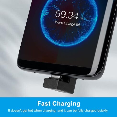 USB C 180 Degree Angled Adapter, U Shape USB C 3.1 Male to Female Type-C Angled High-Speed Data Transfer Connector Compatible for Samsung, MacBook and More in Saudi Arabia