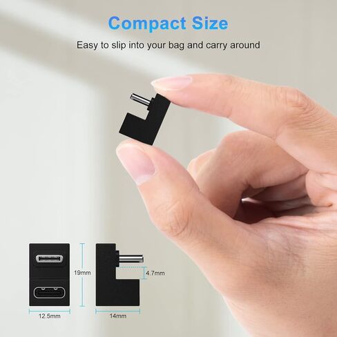 USB C 180 Degree Angled Adapter, U Shape USB C 3.1 Male to Female Type-C Angled High-Speed Data Transfer Connector Compatible for Samsung, MacBook and More in Saudi Arabia