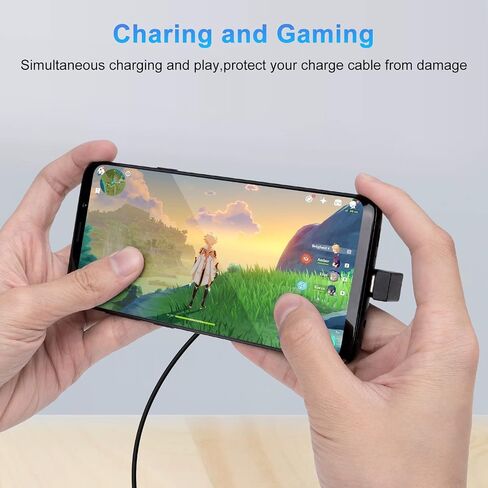 USB C 180 Degree Angled Adapter, U Shape USB C 3.1 Male to Female Type-C Angled High-Speed Data Transfer Connector Compatible for Samsung, MacBook and More in Saudi Arabia