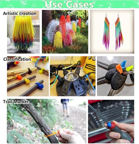 8 Inch Multi-Purpose Assorted Colored Cable Zip Ties, 300 Pieces in Saudi Arabia
