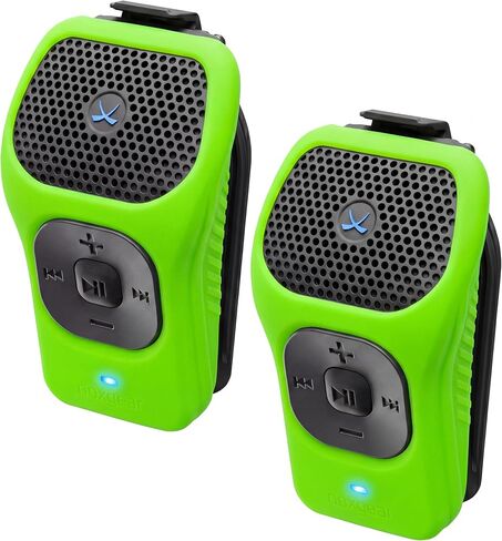 noxgear 39g Wearable Bluetooth Speaker, Mini Clip-On, Black | Small Magnetic Clip-On Bluetooth Speaker, IPX7 Waterproof, 15 Hour Battery, Open-Ear Awareness, Microphone, 100ft Range in Saudi Arabia
