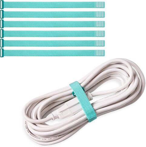 Wrap-It Storage Cinch Straps - 5" (8-Pack) Coral | Appliance Cord Organizer and Cable Ties for Chargers and Home Office Accessories in Saudi Arabia