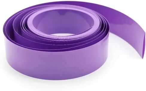 1m Purple PVC Heat Shrink Tube Wrap Film, for Wire Connection Wrap Cover Skin PVC Shrinkable Film Tape Sleeves Accessories(Width 23mm Dia15mm) in Saudi Arabia