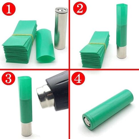 50pcs PVC Heat Shrink Tubing Sleeving, for Electronic Components Shrink wrap Parts in Saudi Arabia