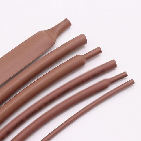 1PCS 1 Meter Brown Heat Shrink Tube, 2:1 Polyolefin Thermal Cable Sleeve Insulated(4mm x 1 Meter) in Saudi Arabia