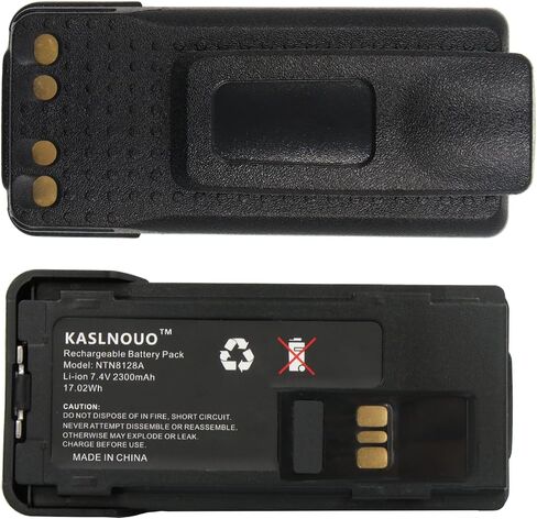 2-Pack Battery Replacement Compatible with Motorola APX 4000 APX 3000 APX2000 PMNN4448 PMNN4406AR Radio 7.4V 2300mAh with Belt Clip in Saudi Arabia