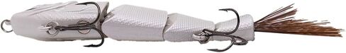 Duckett Fishing BD Shad 6" Slow Sinking 3-Joint Swimbait Pearl Gray Shiner in Saudi Arabia