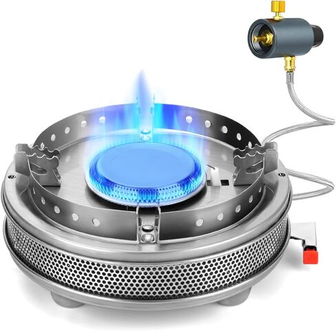 Propane Camping Stove, Portable Camp Gas Stove 13500BTU Burners with Piezo Ignition, Carrying Bag in Saudi Arabia