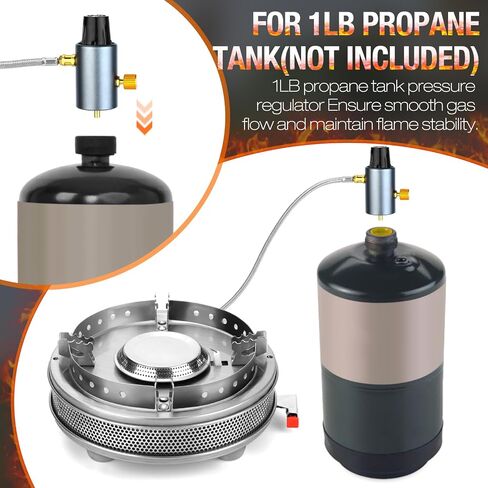 Propane Camping Stove, Portable Camp Gas Stove 13500BTU Burners with Piezo Ignition, Carrying Bag in Saudi Arabia
