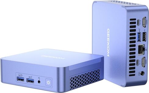 GEEKOM Flagship AX8 Pro Mini PC,AMD Ryzen7 8745HS(Up to 4.9GHz)|32GB RAM | DDR5|512GB SSD Mini Computer for Business-Ready＆Education＆Game|WiFi 6E＆BT5.2|2.5G LAN＆USB4|3-year Coverage in Saudi Arabia