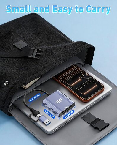 XQD Card Reader - 2 in 1 XQD SD Memory Card Adapter with USB-C/USB-A, 5Gbps Aluminum XQD Reader for iPhone 17/16/15, Windows/MacOS/Android, Sony G/M Series, Lexar 2933x/1400x, XQD and SD Card Reader in Kuwait