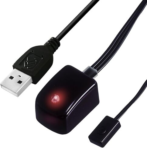 USB Powered Infrared Remote Control Extender Universal IR Blaster Emitter with Receiver for Cable Box/Amplifier IR Repeater Transmitter Kit Up to 25FT Signal Range - SUA (Control 1 Device) in Saudi Arabia