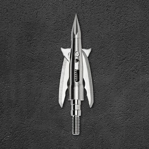 Bowmar Archery Beast Broadheads, World's Fastest Deploying, Sharpest Penetrating Machanicals, 3 Stainless Steel Ferrules, No Practice Tip in Saudi Arabia