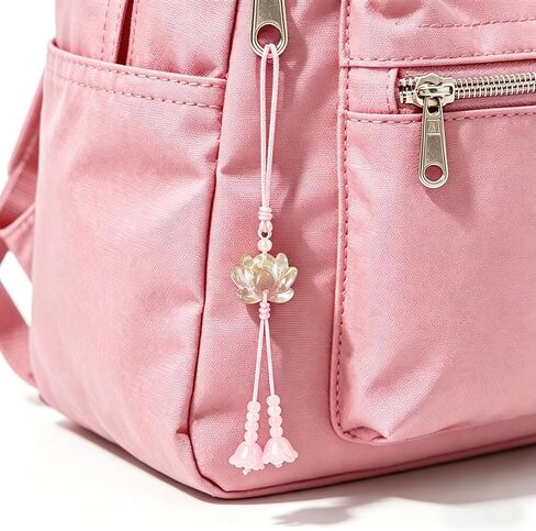4 Pcs Blooming Flowers Cute Phone Charms Aesthetic Chinese Style Lily Lotus Flower Phone Charm Translucent Gradient Petals Cellphone Charms for Mobile Case Keys Backpack Keychain Camera Pendants Decor in Saudi Arabia