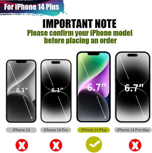 Battery Case for iPhone 14 Plus, 5000mAh Rechargeable Extended Battery Charging Charger Case, Add 100% Extra Juice (6.7 Inches) Black in Kuwait