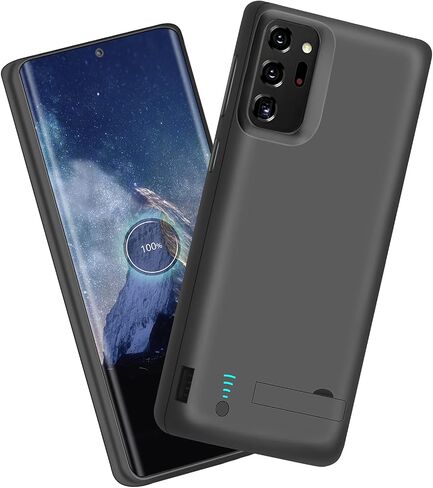 Sitong Battery Case for Samsung Galaxy Note 20 Ultra 5G, 5000mAh Rechargeable Extended Battery Charging Charger Case, Add 100% Extra Juice, Not Compatible with Galaxy S20 Ultra Black in Kuwait