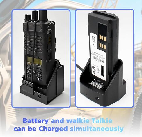 RLN6433A NNTN8525 Rapid Vehicle Car Charger for Motorola R7 XPR7550 XPR6550 XPR6350 XPR3500 XPR3300e XPR7350e APX4000 APX1000 APX 900 Radio & Compatible with PMNN4409/4077/4448 Batteries in Saudi Arabia