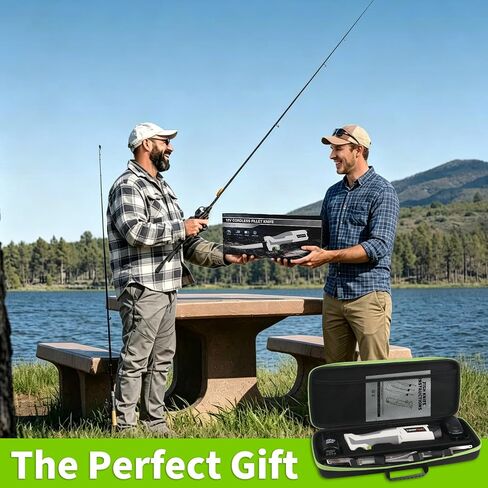 ENERTWIST Electric Cordless Fillet Knife for Fish, 3 Blades 2 Packs Battery | Rechargeable Fishing Knife Ergonomic Non-Slip Handle Portable Carry Case Safety Lock Stainless Steel Blades for Outdoor Home in Saudi Arabia