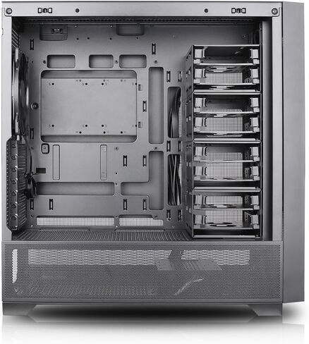 Rosewill Helium NAS Max | ATX Mid Tower Computer Case | Mesh Panel | 4 x 140mm PWM Fan | Support 11 x 3.5 HDD | BTF Motherboard Compatible | USB 3.2 Type-C | Ideal for DIY NAS, AI in Saudi Arabia
