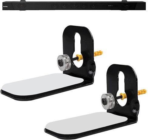 Universal Soundbar Wall Mount with Hardware | Compatible Most Soundbars, Mounting Bracket Kit, Anti-Slip Strips, Metal Ring, Screws, Anchors in Kuwait
