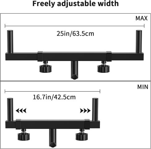 Dual Speaker Mounting Fork Bracket - Adjustable Width 16"-22" in Saudi Arabia
