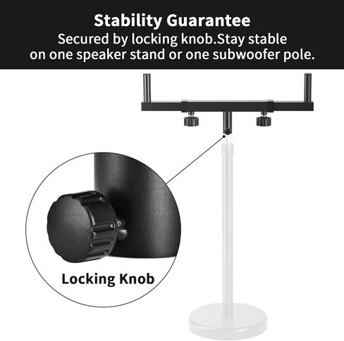 Dual Speaker Mounting Fork Bracket - Adjustable Width 16"-22" in Saudi Arabia