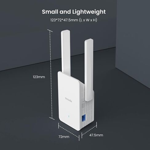موسع Tenda WiFi 6، معزز إشارة موسع WiFi ثنائي النطاق AX3000 مع منفذ Gigabit Ethernet، معزز WiFi موسع الإنترنت المنزلي، وضع AP، إعداد WPS السهل (A33) in Kuwait