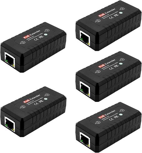 PoE Extender Ethernet Repeater 1 Port 10/100 | PoE Switch Splitter, IEEE802.3af, For Security Systems IP Camera, For IP Phone Network, PoE Signal Extender in Saudi Arabia