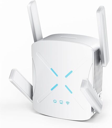 2026 WiFi Extender, New Gen Wi-Fi 6 Signal Booster Range up to 18,888 sq.ft for Home, Dual-Band Internet Extender WiFi Booster w/Gigabit Ethernet Port, Wireless Router Repeater 1-Tap Setup in Saudi Arabia
