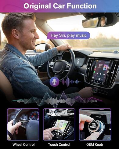 Ablink 2026 Upgarded Wireless CarPlay Adapter for iPhone & Android | Wired to Wireless Carplay Mini USB Design Plug & Play Car Play Adapter, Fast Stable Auto-Reconnect in Saudi Arabia
